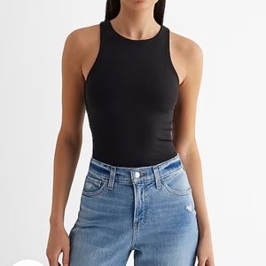 Express Body Contour High Compression High Neck Cropped Tank